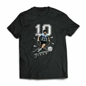DIEGO MARADONA T Shirt Argentine Football Player Diego Signature Fanbase Shirt  - Picture 1 of 3