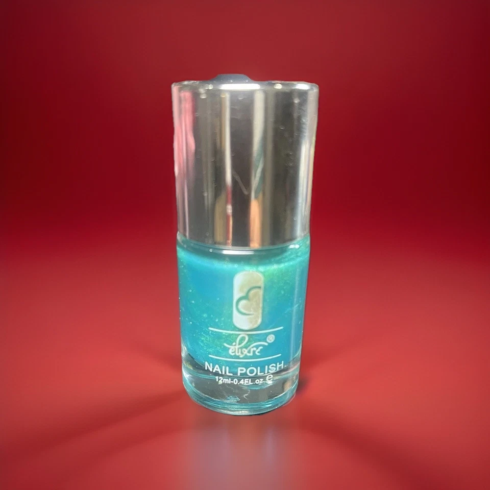 Esmalte de uñas Aqua azul metálico color brillante secado rápido 3 capas acabado perfecto  Foto 1 de 1