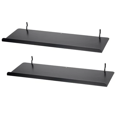 KOKONE 2 Pack Pegboard Shelves with Lip - 15x5.5 in Metal Shelf Pegboard Steel Tray