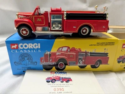 Corgi 1:50 #52601 MALVERN 40th anniversary Fire Mack B pumper - Image 1 of 2