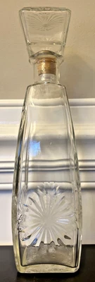 Decantador de brandy de vidrio Cuisinier Starburst Pattern 750 ml con tapón vintage años 60 Foto 1 de 4