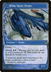 Whip-Spine Drake 4x FOIL FUT MTG Future Sight Common NM+ blue - Picture 1 of 1