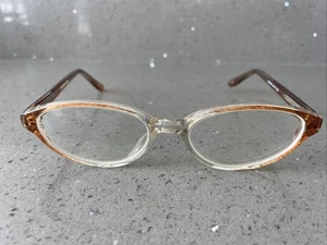 Modern KATHY BROWN 49-17-135 Brown Fade Full Rim Plastic Eyeglasses Frames ONLY - Picture 1 of 11