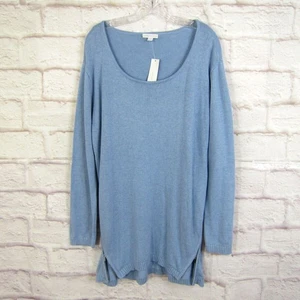 New York & Co Blue Tunic Sweater with zipper Accent Style # 3846 XL NWT! - Picture 1 of 7