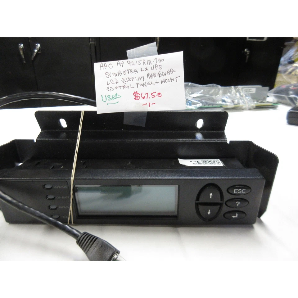 APC AP9215RM-700 Symmetra LX UPS LCD Control Panel + Mounting Hardware - Image 1 of 1