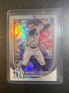 Ben Rice 2025 Bowman Chrome Red Logo Refractor RC Karte #85! New York Yankees! - Bild 1 von 2