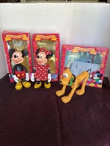 Rare Fashion Club Takara Mickey, Minnie, And Pluto With Boxes Preowned - Picture 1 of 21
