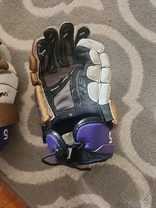  STX K18 Lacrosse Gloves – Rare Collectible Gear SZ L Fleet Field 12  R639 - Picture 1 of 13