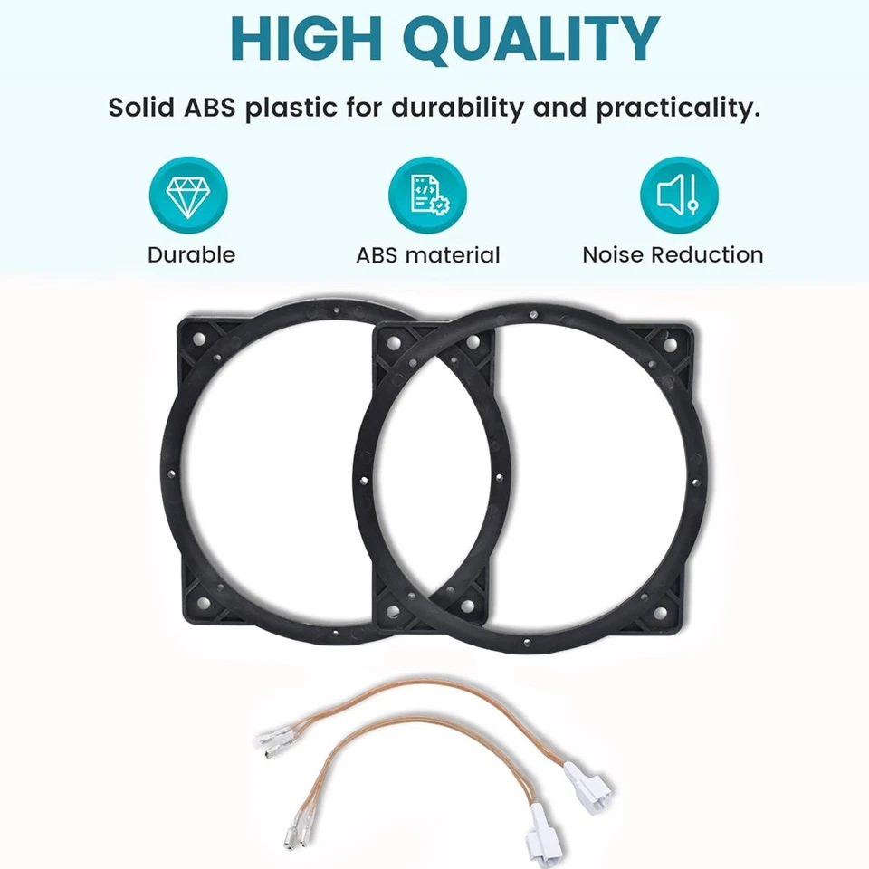 Adaptador de altavoz de puerta de 6,5"- 6,75" + Kit de arnés de cableado para Hyundai Azera Elantra Foto 1 de 4