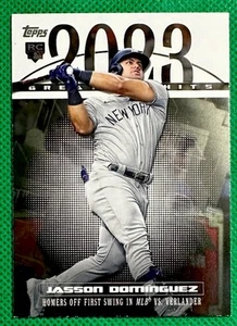 2024 Topps 2023 Greatest Hits #23GH-26 Jasson Dominguez (RC) New York Yankees EX - Picture 1 of 3