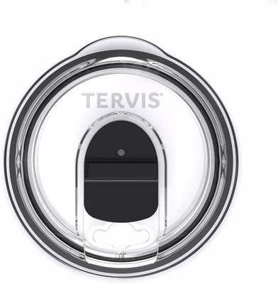 Tervis Slider Lid Made in USA Double Fits 20oz or 12oz Stainless Steel, Clear
