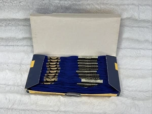 DMC Mouline Special 25 #820 Box Of 12 Embroidery Thread Blue New Old Stock - Picture 1 of 4