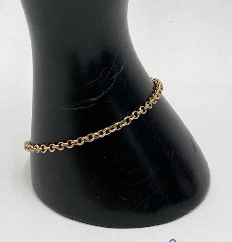 Pulsera italiana de eslabones Rolo 14k   Foto 1 de 3