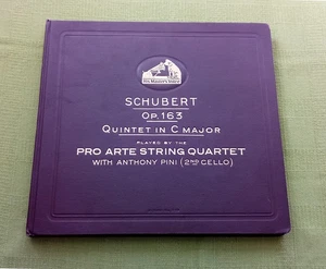 HMV Schubert Quintet In C- Pro Arte String Quartet Anthony Pini Cello - 5x78s NM - Picture 1 of 5