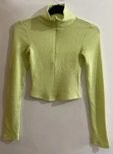 BDG Urban Outfitters Women's Top | Small | Waffle | Half Zip | Crop Top - Picture 1 of 9