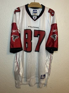 VTG Joe Horn #87 Atlanta Falcons Reebok On Field White NFL Jersey Mens 2XL - Picture 1 of 12