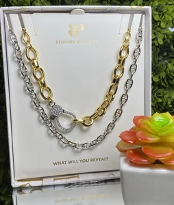 Bomb Party Necklaces Luxe Layers 2025 Edition NK44065 "Versatile Princess" 🔗🔗 - Picture 1 of 18