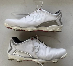 FootJoy FJ 53316 DNA Helix Golfschuhe mit Spikes weiß Leder Herren US Größe 10,5 - Bild 1 von 14