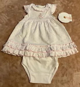 Girls NWT Magnolia Baby Dress Set & Bloomers 2 Piece Free Bow Newborn - Picture 1 of 8