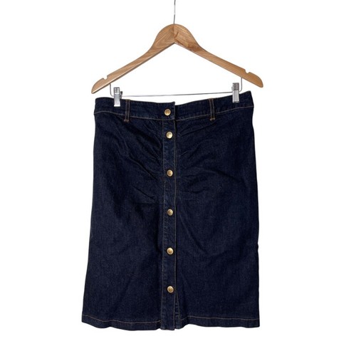 Gonna Y2K R.E.D Valentino denim scuro con bottoni 48 1925