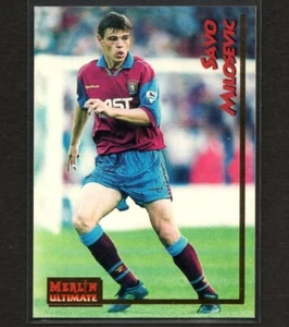 SAVO MILOSEVIC 1995-96 Merlin Ultimate Soccer Card ASTON VILLA #22 PSA - Picture 1 of 2