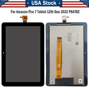 LCD Display+Touch Screen Digitizer Glass For Amazon Fire 7 12th Gen 2022 P8AT8Z - Picture 1 of 6
