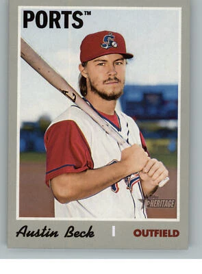 2019 Topps Heritage Minor League 136 Austin Beck - Stockton Ports - Image 1 of 2