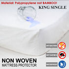 All Size Fully Fitted Waterproof Cotton / Bamboo Fibre Mattress Protector Cover