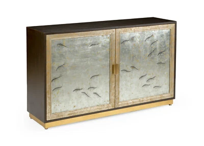 Chinoiserie Cabinet/Sideboard - Fish Motif-58'' x 34.5''H - Image 1 of 4
