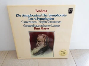 KURT MASUR Brahms: The Four Symphonies PHILIPS 6769009 4X Box Set - Picture 1 of 2