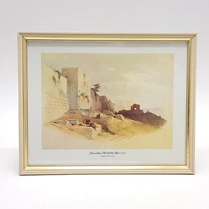 David Roberts Lithograph Jerusalem, The Golden Gate 1839 Framed Gold Leaf - Picture 1 of 6