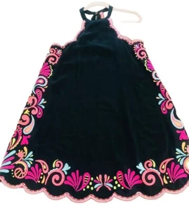 SUPER RARE**** Lilly Pulitzer QUINN Dress, BLACK & NEON, Size XL - Picture 1 of 22