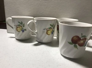 Corning Ware Corelle Chutney Swirl Coffee Cups Mugs Lot Of 8 - Picture 1 of 2