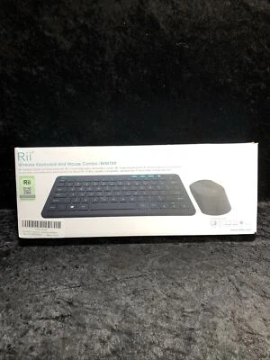 Rii RKM709 2.4 Gigahertz Ultra-Slim Wireless Keyboard and Mouse Combo, - Image 1 of 3
