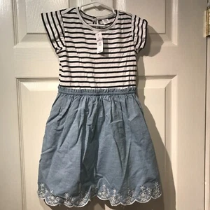 Baby GAP Girls Striped Dress 5 year toddler 42-45 inches Size 6 . New with Tags - Picture 1 of 8