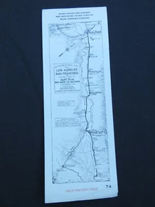 Mapa de ruta AAA Strip de 1920 - San Ardo, CA a Salinas, CA #74 - Imagen 1 de 2