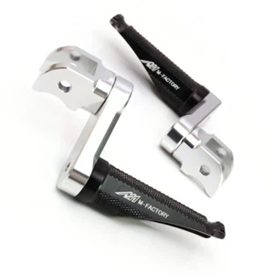 Black 1.5 inch Extended Rider Foot Pegs SHINOBI For Yamaha Bolt 14-17 18 19 20 - Picture 1 of 7