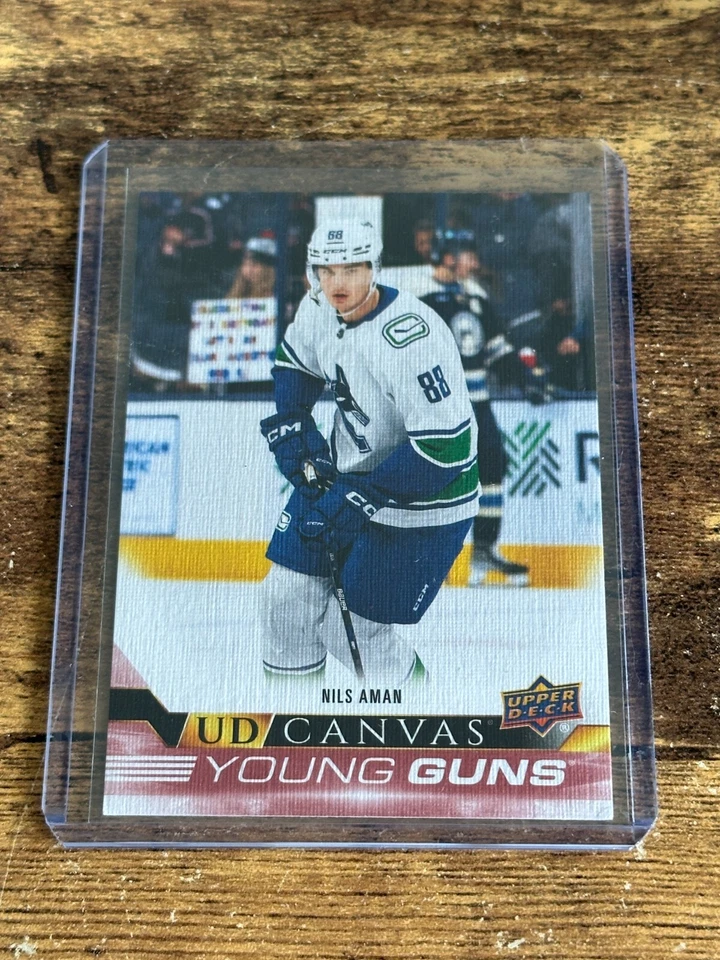 2022-23 Upper Deck Series 2 Young Guns Canvas Nils Aman Rookie Card #C214 - Image 1 of 1