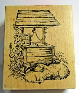 PSX WISHING WELL MOUNTED RUBBER STAMP G2285 - Bild 1 von 4
