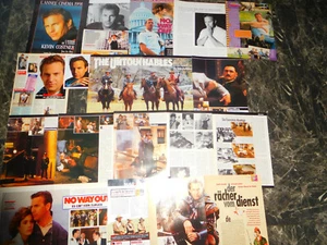 KEVIN COSTNER 562 TEILEPARTS 1,8 KILO newspaper cuttings CLIPPINGS LOT 0217 - Picture 1 of 10
