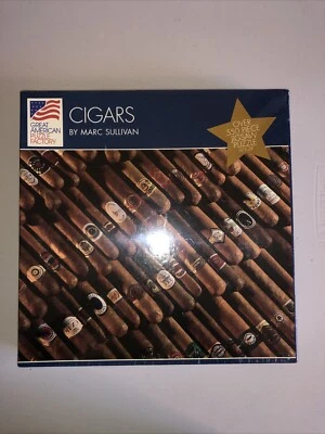Great American Puzzle Factory Cigars By Sullivan Jigsaw Puzzle 550 Pieces Sealed - Image 1 of 4