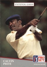 1991 Pro Set Golf Card #271 Calvin Peete SL