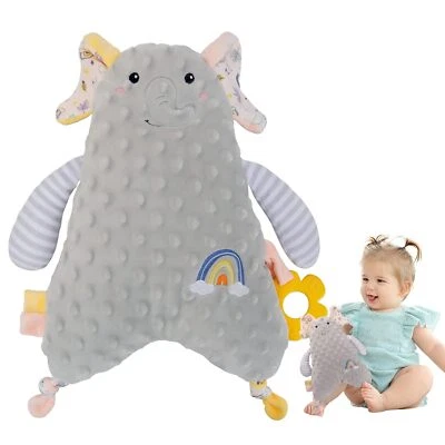 Детское мягкое защитное одеяло с игрушкой для прорезывания зубов уютное одеяло Minky Dot - Изображение 1 из 4
