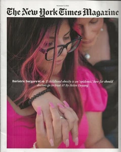 NEW YORK TIMES MAGAZINE NOVEMBER 5, 2023 BARIATRIC SURGURY AT 16? ON THE COVER - Picture 1 of 1