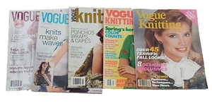 Vogue Knitting Magazines Lot of 5 1982 1997 2004 2005 2009 - Picture 1 of 24