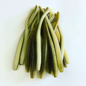 100 Pack 2.5 inch Trout Worms Bass Crappie Fishing Lure Tackle Floating Fly Soft - Picture 1 of 3