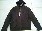 MENS RIVERS LEATHER LIKE HOODIES HOODED BIKE JACKET BRAND NEW WITH TAGS 1