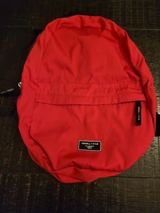 Kendall + Kylie Hot Pink Canvas Backpack Lightweight Pockets Adjustable EUC - Picture 1 of 3