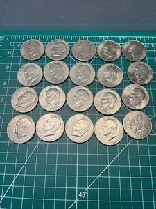 Rollo de dólar Eisenhower - Lote de (20 monedas) años 70 - Imagen 1 de 3