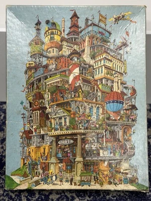 Vintage 1977 Springbok VERTICALVILLE 500+ Pc Jigsaw Puzzle by Hallmark COMPLETE - Image 1 of 4